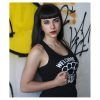 CAMISETA WELCOME TO MADRID NEGRA CHICA