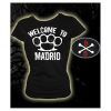 CAMISETA WELCOME TO MADRID NEGRA CHICA