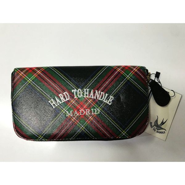 CARTERA HARD TO HANDLE ESCOCESA VERDE