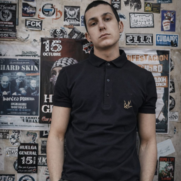 POLO  NEGRO LISO  HARD TO HANDLE