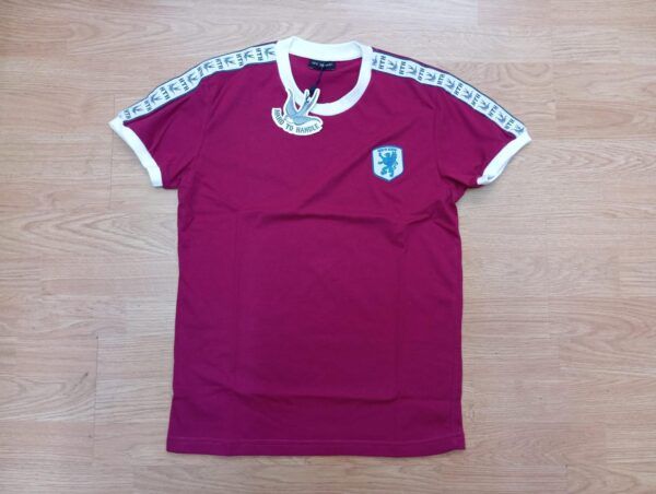 HTH CAMISETA GRIFO GRANATE DETALLE BLANCO