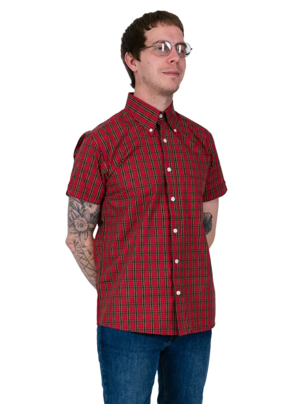 CAMISA RELCO TARTAN ROJA