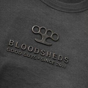 CAMISETA BLOODSHEDS 3D LOGO NEGRO GRANDE