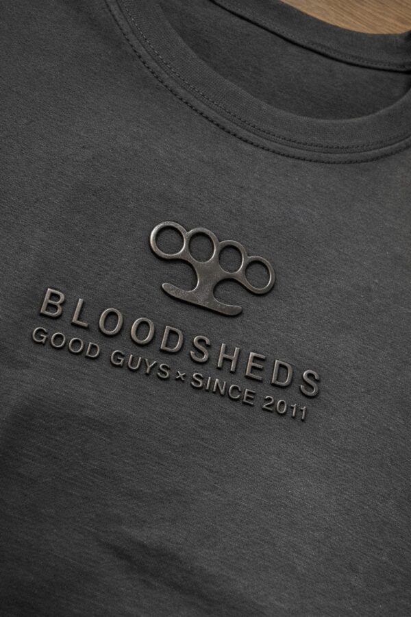 CAMISETA BLOODSHEDS 3D LOGO NEGRO GRANDE
