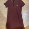 VESTIDO POLO CHOCOLATE DETALLE BLANCO/NEGRO HTH