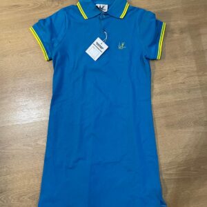 VESTIDO POLO AZUL DETALLE AMARILLO HTH