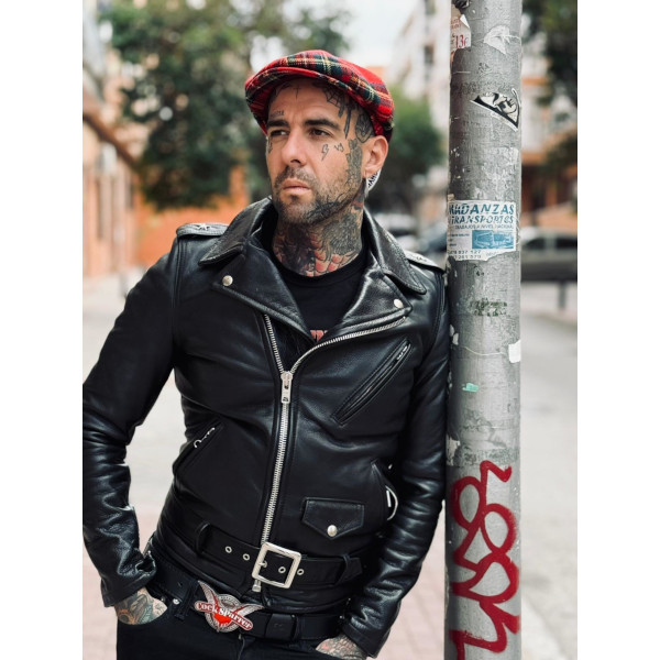 GORRA NEWSBOY ESCOCÉS ROJO HTH