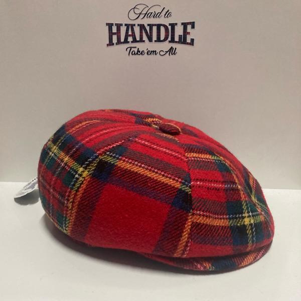 GORRA NEWSBOY ESCOCÉS ROJO HTH