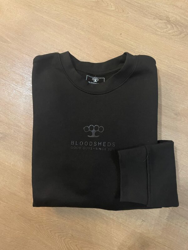 SUDADERA BLOODSHEDS CENTRADO 3D Negro