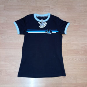 CAMISETA RAYAS HORIZONTALES RIBETE AZUL HTH CHICA