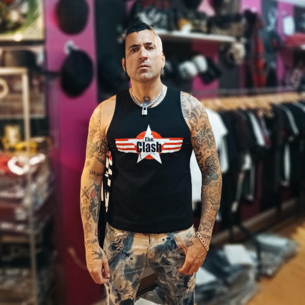 CAMISETA TIRANTES THE CLASH ESTRELLA MILITAR