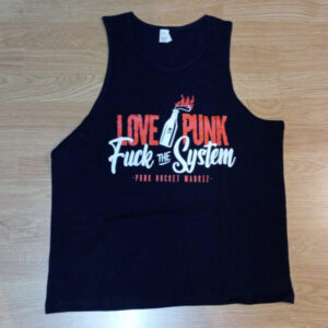 CAMISETA TIRANTES LOVE PUNK, FUCK THE SYSTEM